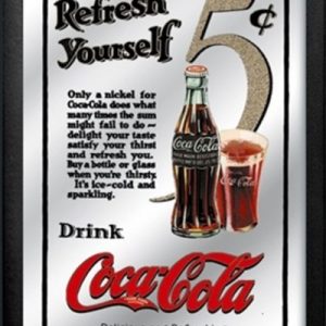 espejo coca-cola refrescate