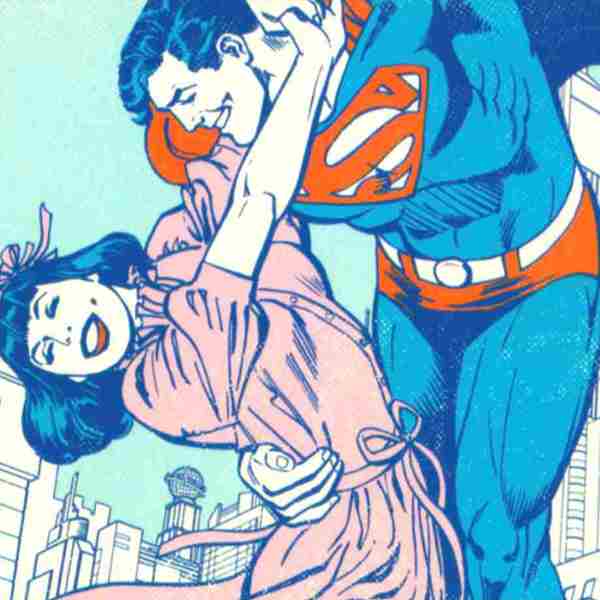 poster superman volando