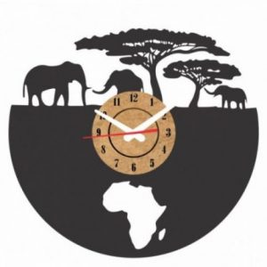 reloj vinilo pared africa