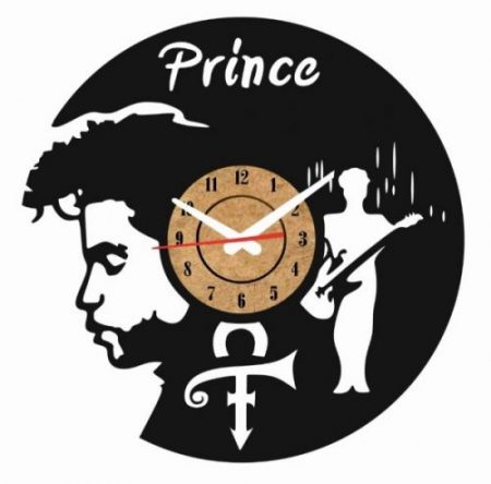 Reloj pared vinilo prince