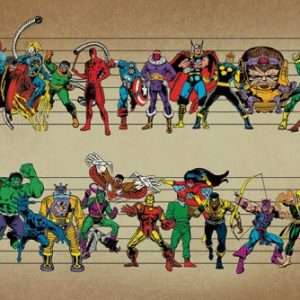 marvel-superheroes-y-villanos-lamina-enmarcada