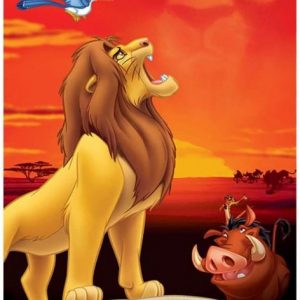 el rey leon lamina enmarcada