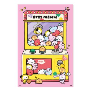 Cuadro BT21 Arcade Machine enmarcado en aluminio de 92x62 cm