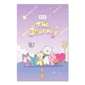 Cuadro BT21 The Journey enmarcado en aluminio de 92x62 cm