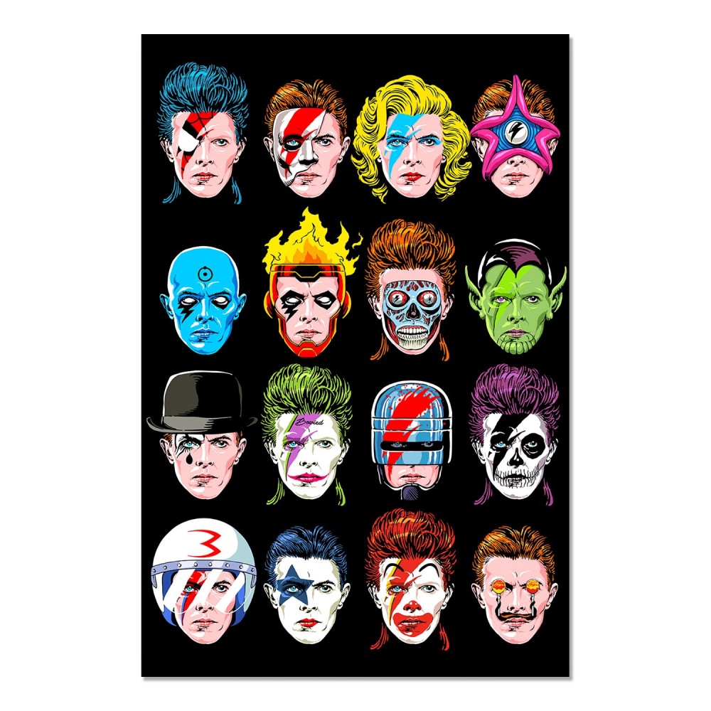 Cuadro Butcher Billy The Floating Heads of David enmarcado en aluminio de 92x62 cm