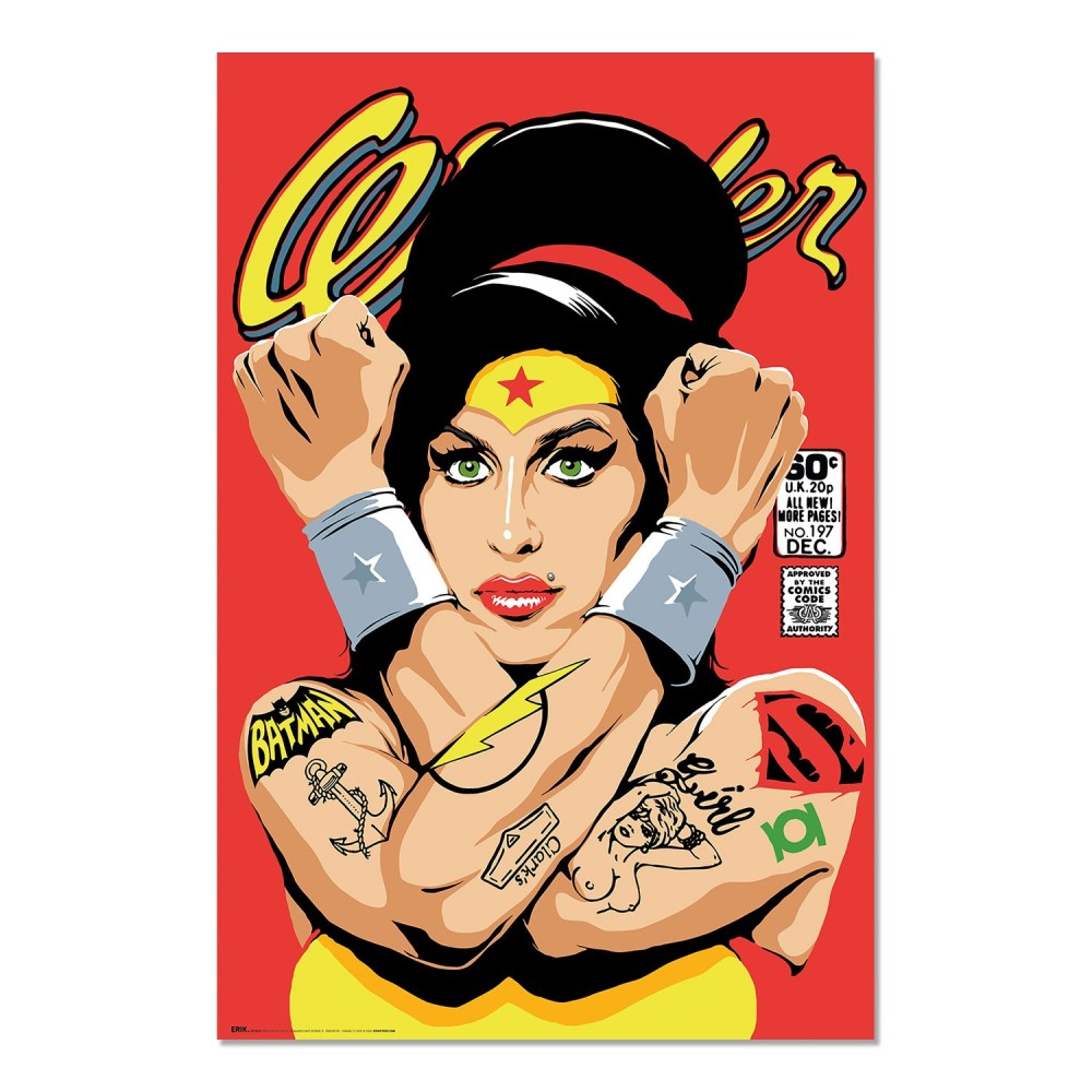 Cuadro Butcher Billy Rehab Wonder enmarcado en aluminio de 92x62 cm