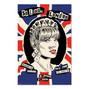 Cuadro Butcher Billy So Long enmarcado en aluminio de 92x62 cm
