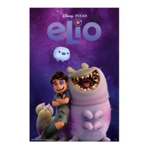 Cuadro Elio de Disney Pixar enmarcado en aluminio de 92x62 cm