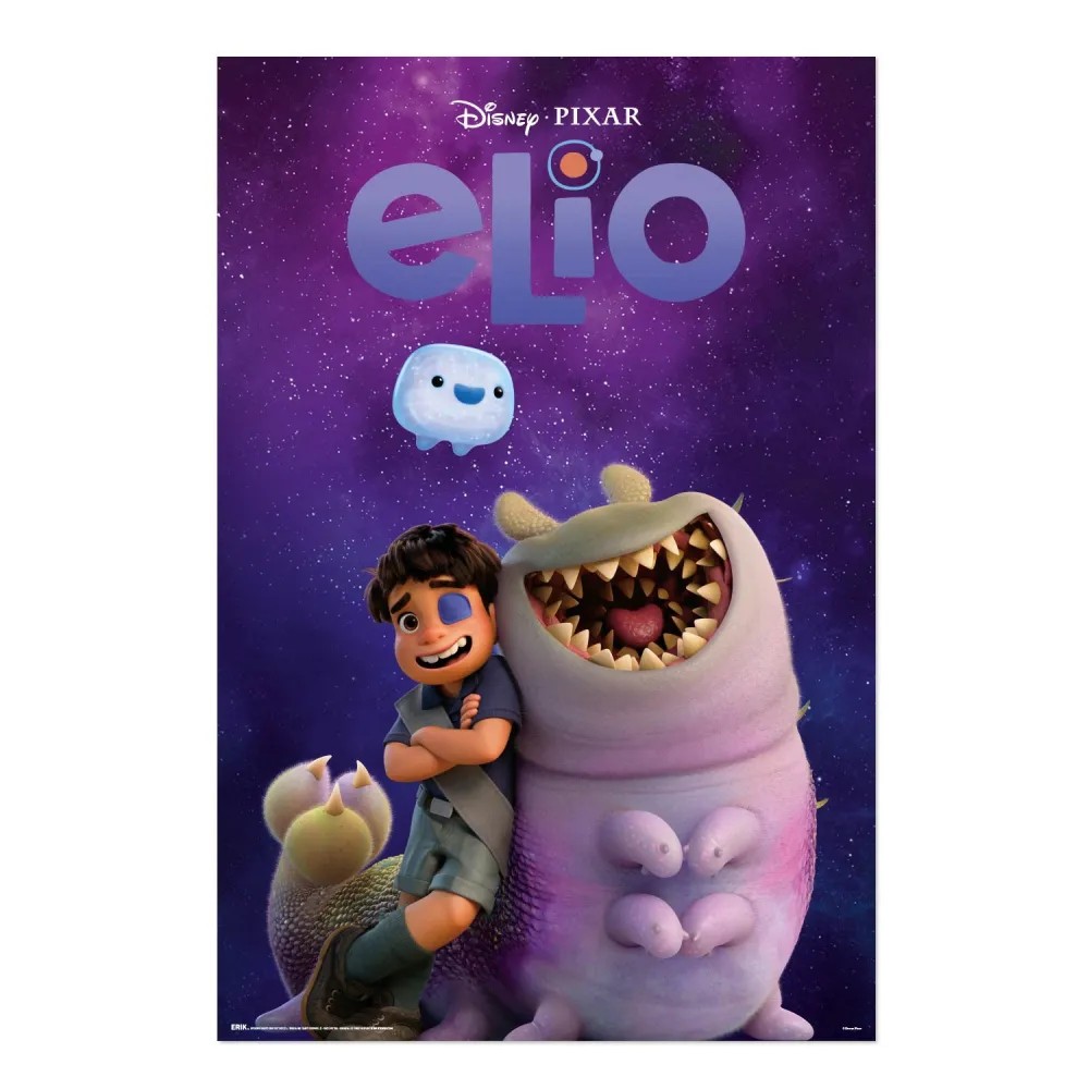 Cuadro Elio de Disney Pixar enmarcado en aluminio de 92x62 cm