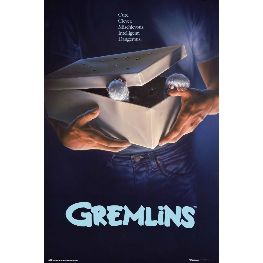 Cuadro Gremlins Originals enmarcado en aluminio de 92x62 cm