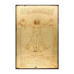 Cuadro Hombre de Vitruvio de Leonardo da Vinci