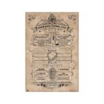 Cuadro Lista de material de Hogwarts