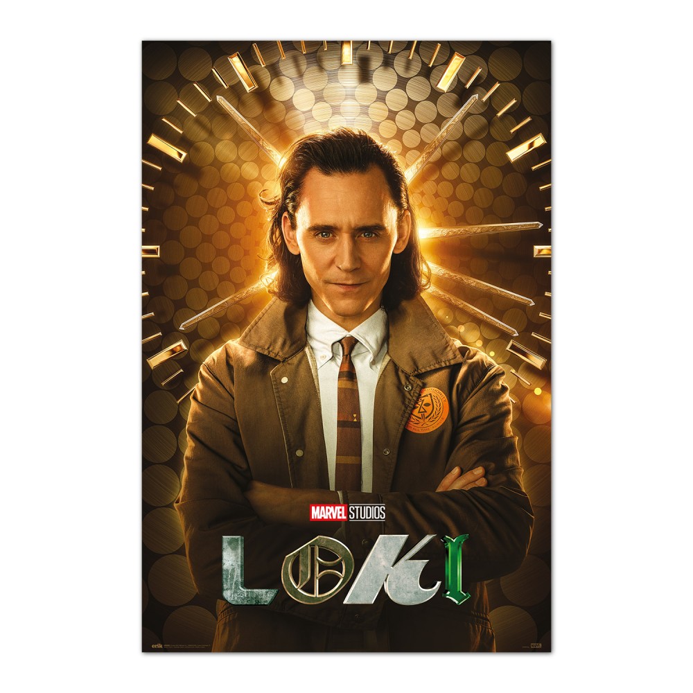 Cuadro Loki Time Variant enmarcado en aluminio de 92x62 cm