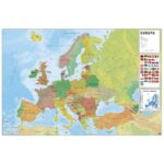 Cuadro Mapa de Europa en italiano
