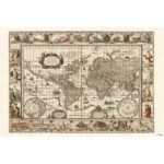 Cuadro Mapa del mundo antiguo
