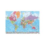 Cuadro Mapa del mundo en portugués