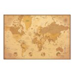 Cuadro Mapa del mundo vintage