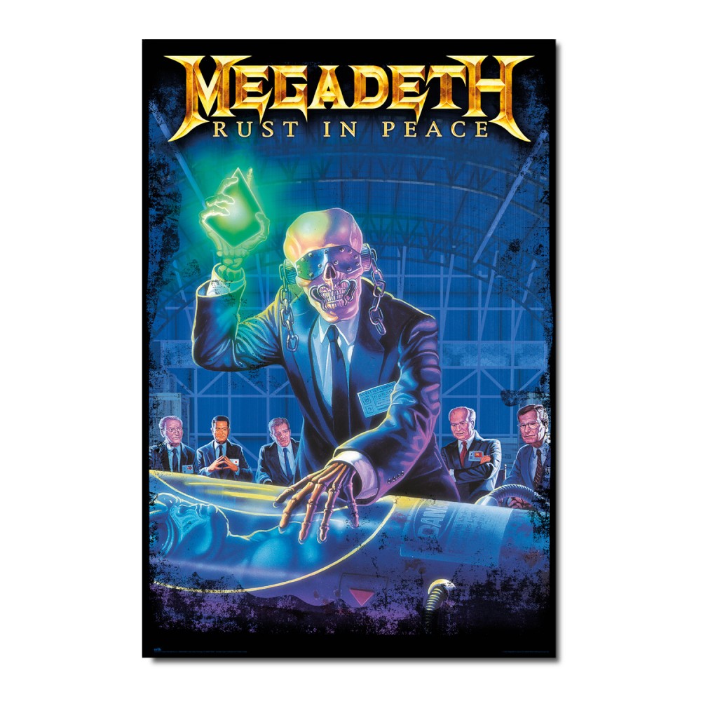 Cuadro Megadeth Rust in Peace enmarcado en aluminio de 92x62 cm