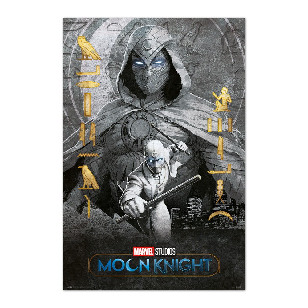 Cuadro Moon Knight enmarcado en aluminio de 92x62 cm