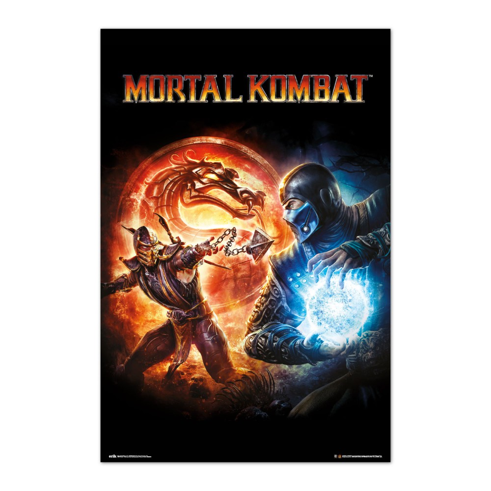 Cuadro Mortal Kombat 9 enmarcado en aluminio de 92x62 cm