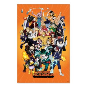 Cuadro My Hero Academia enmarcado en aluminio de 92x62 cm