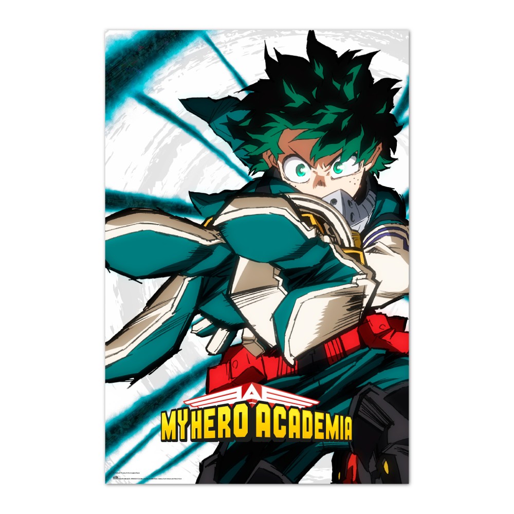 Cuadro My Hero Academia Izuku Midoriya enmarcado en aluminio de 92x62 cm
