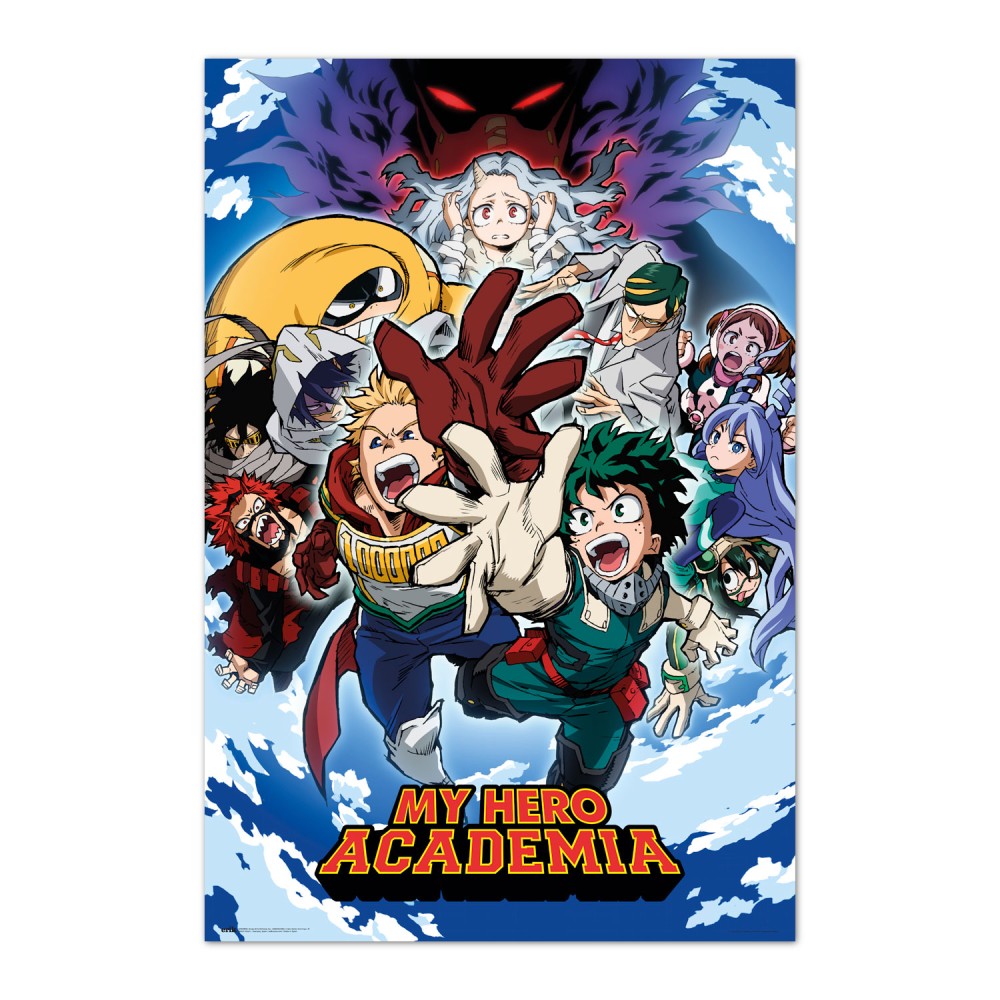 Cuadro My Hero Academia temporada 4 enmarcado en aluminio de 92x62 cm