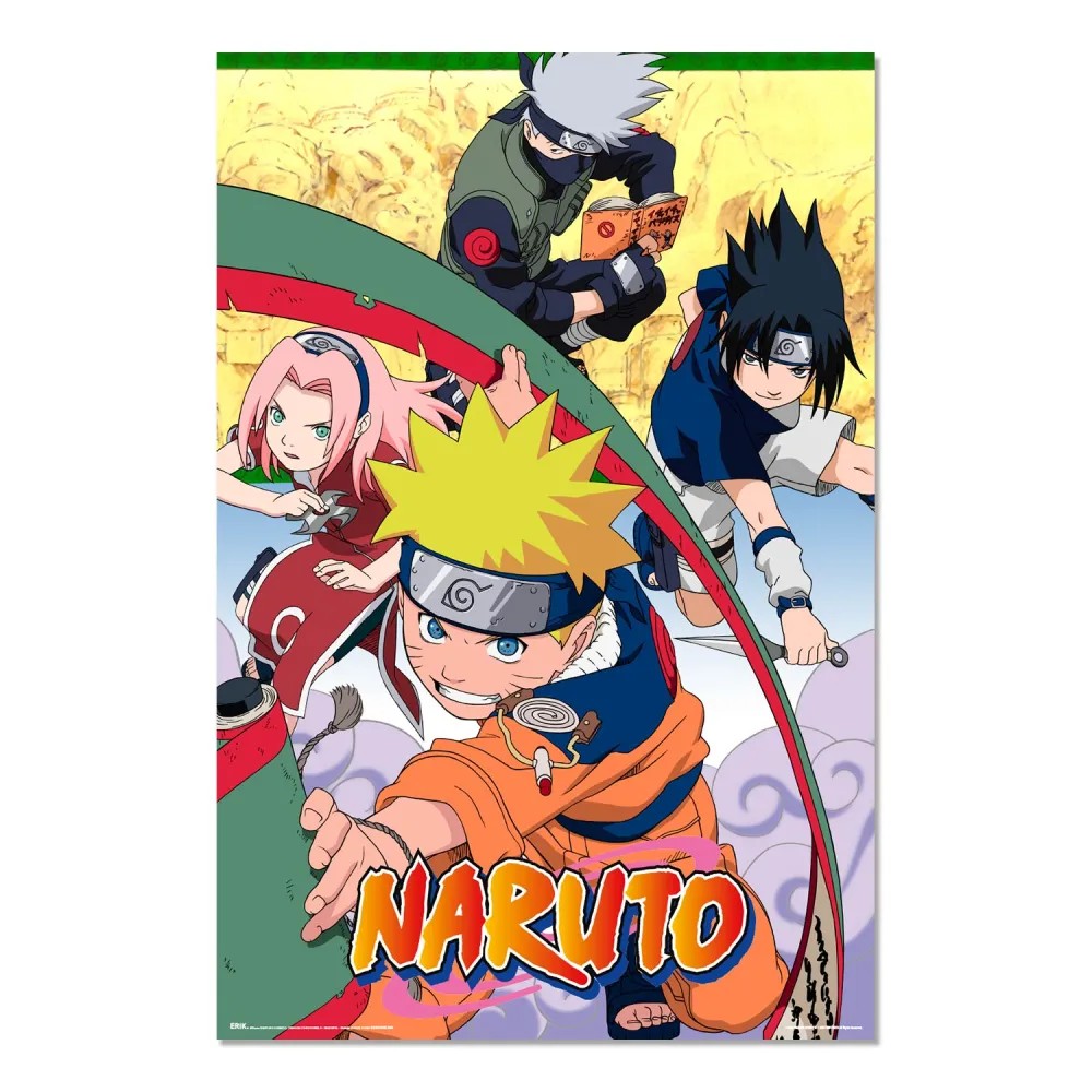 Cuadro Naruto enmarcado en aluminio de 92x62 cm