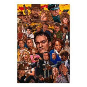 Cuadro Películas pulp enmarcado en aluminio de 92x62 cm