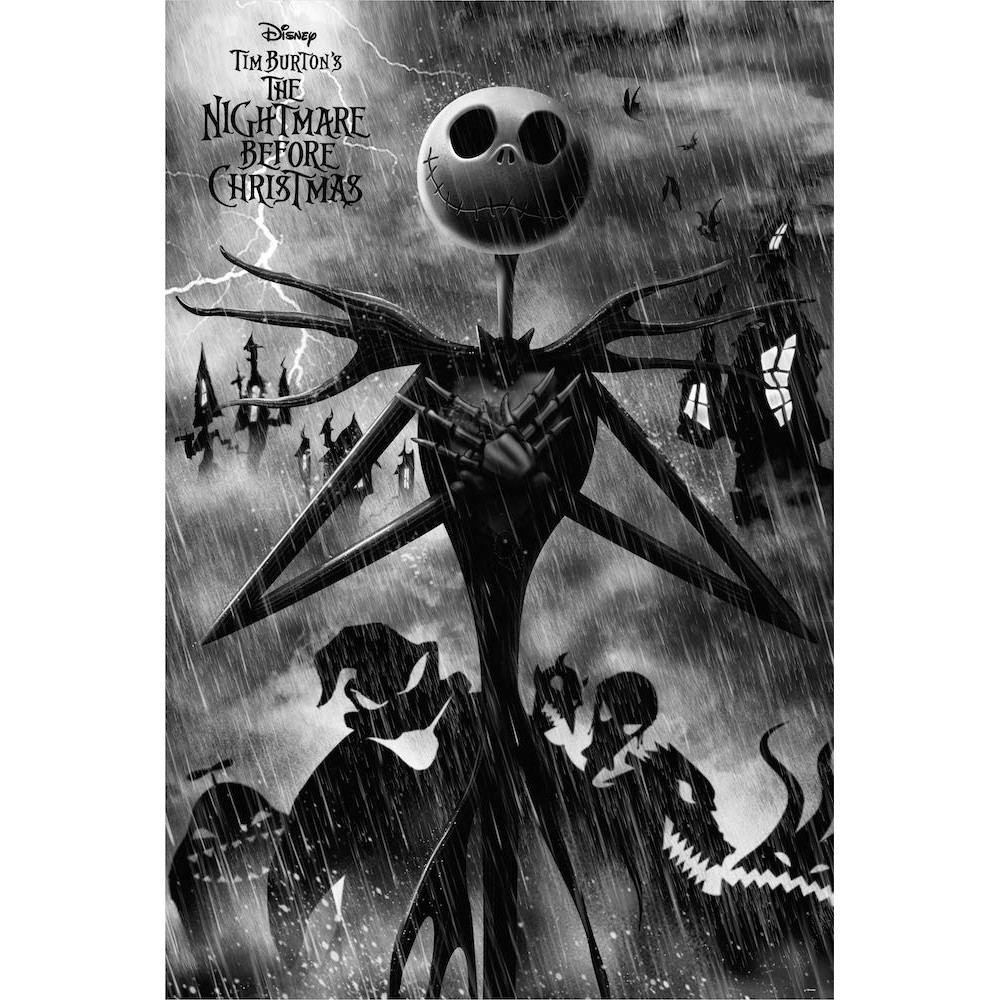 Cuadro Pesadilla antes de Navidad Jack Skellington enmarcado en aluminio de 92x62 cm