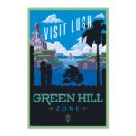 Cuadro Sonic visita Green Hill Zone