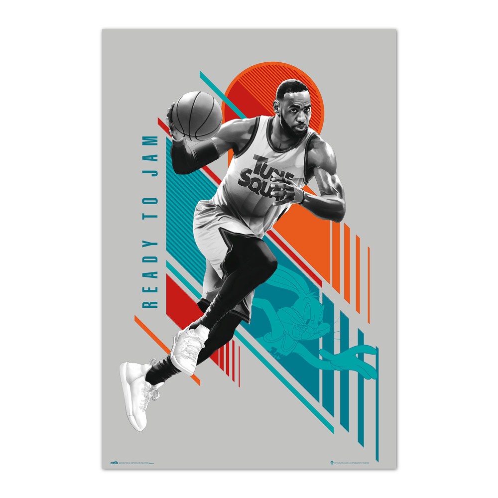 Cuadro Space Jam 2 Ready to Jam enmarcado en aluminio de 92x62 cm