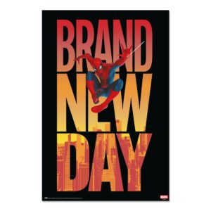 Cuadro Spider-Man Brand New Day enmarcado en aluminio de 92x62 cm