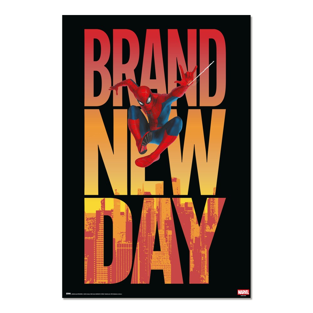 Cuadro Spider-Man Brand New Day enmarcado en aluminio de 92x62 cm