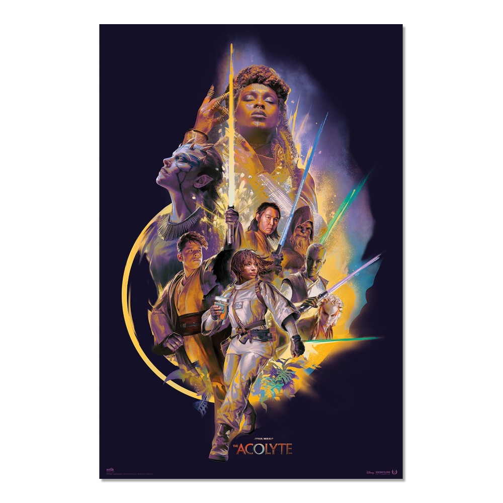 Cuadro Star Wars The Acolyte enmarcado en aluminio de 92x62 cm