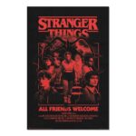 Cuadro Stranger Things All Friends Welcome