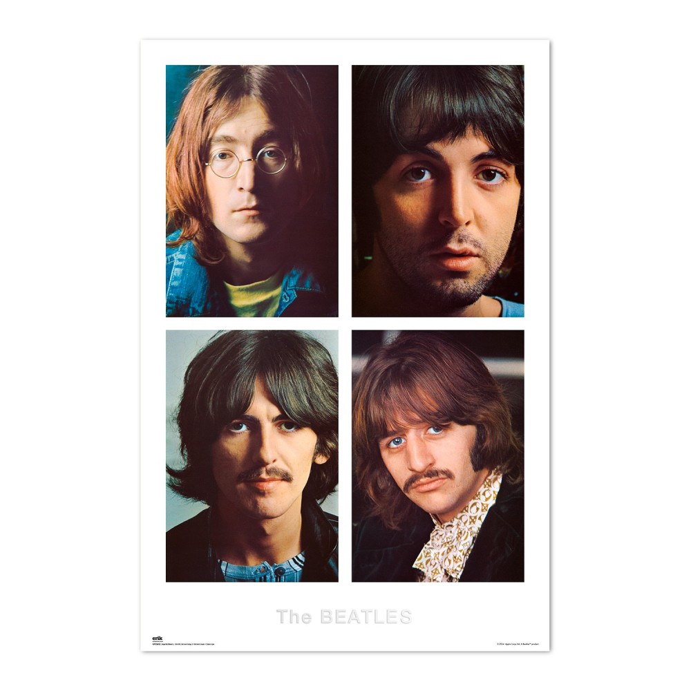 Cuadro The Beatles White Album enmarcado en aluminio de 92x62 cm
