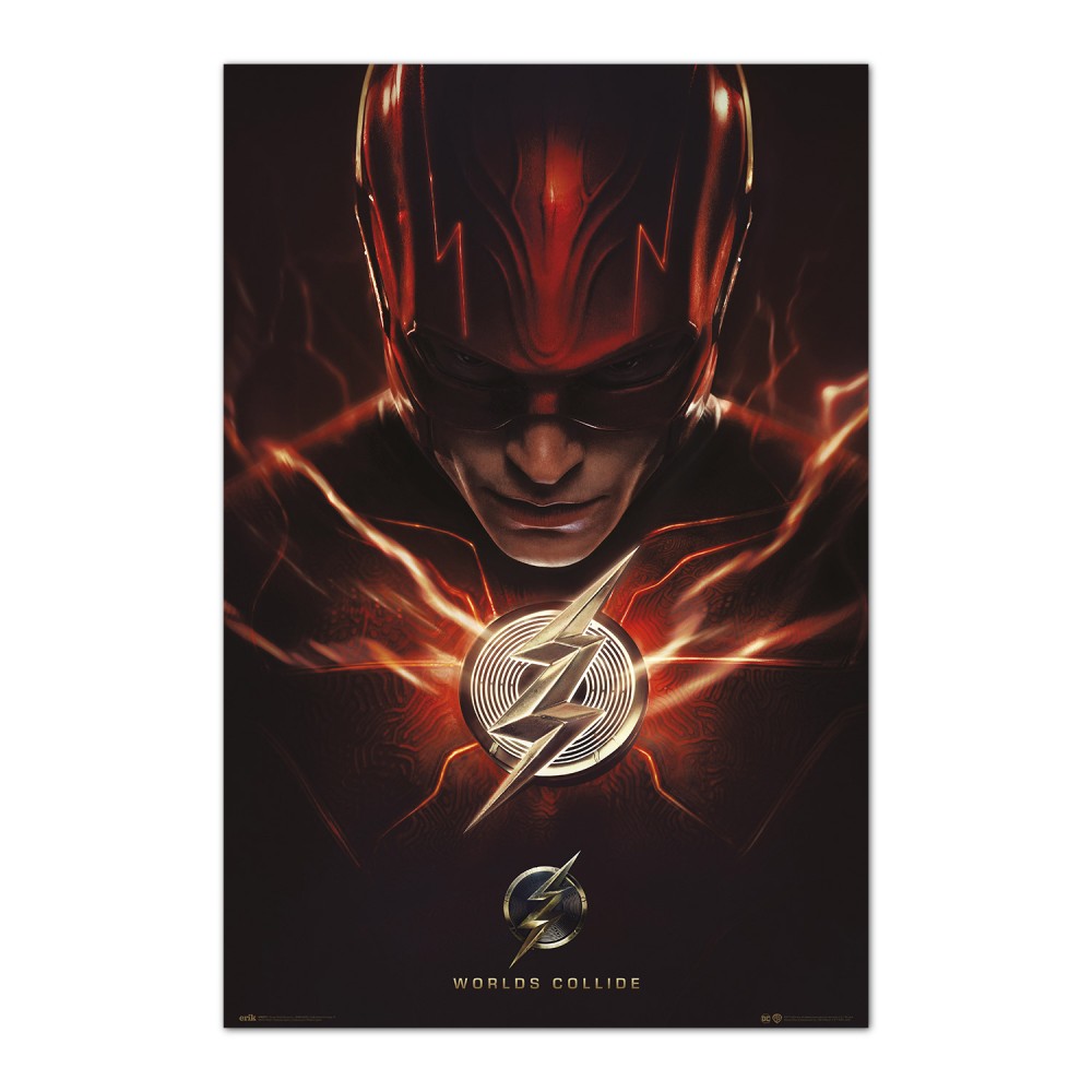 Cuadro The Flash enmarcado en aluminio de 92x62 cm