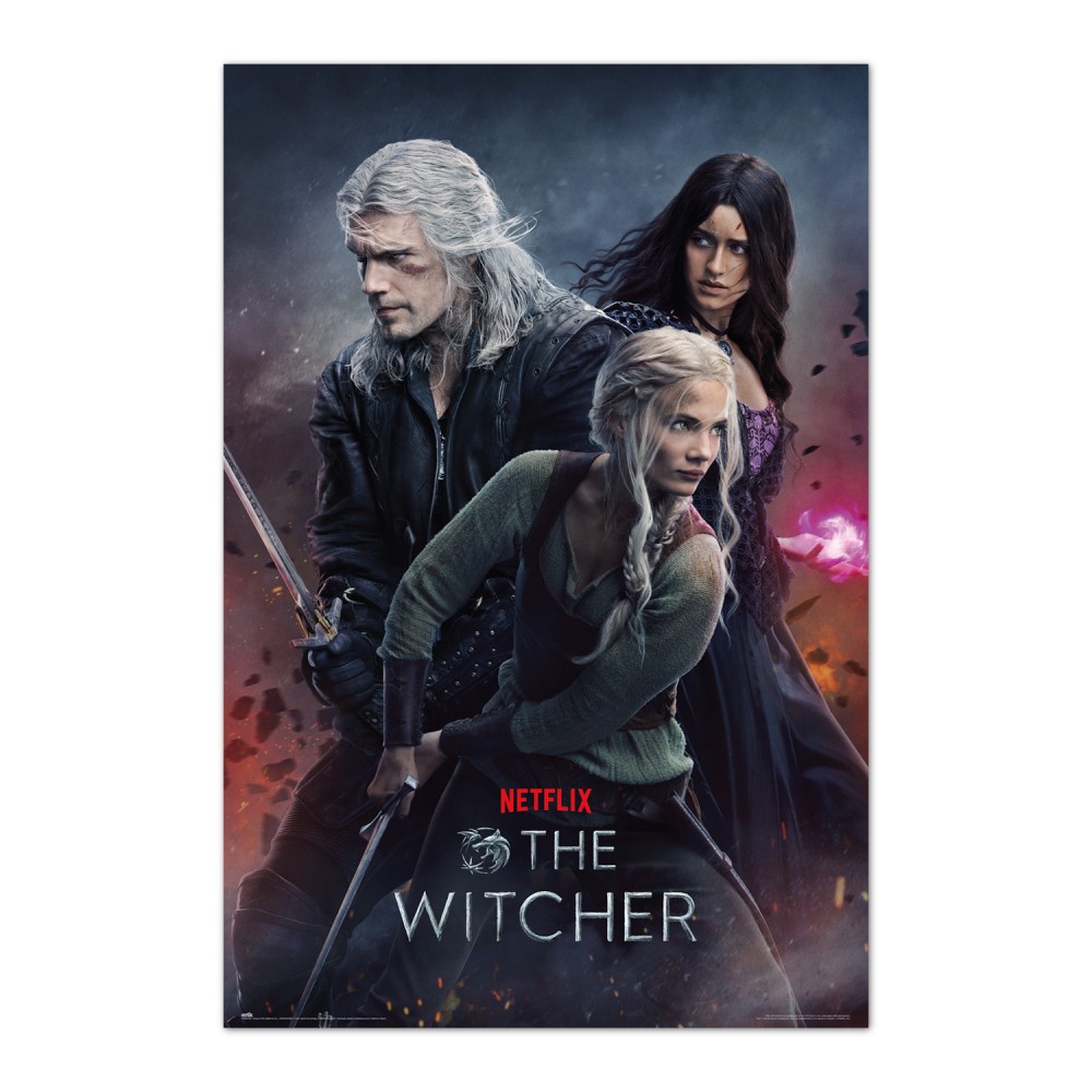 Cuadro The Witcher temporada 3 enmarcado en aluminio de 92x62 cm