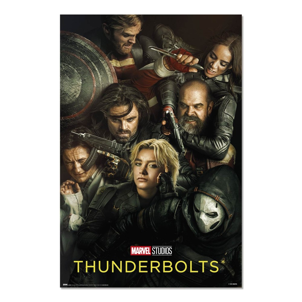 Cuadro Thunderbolts enmarcado en aluminio de 92x62 cm