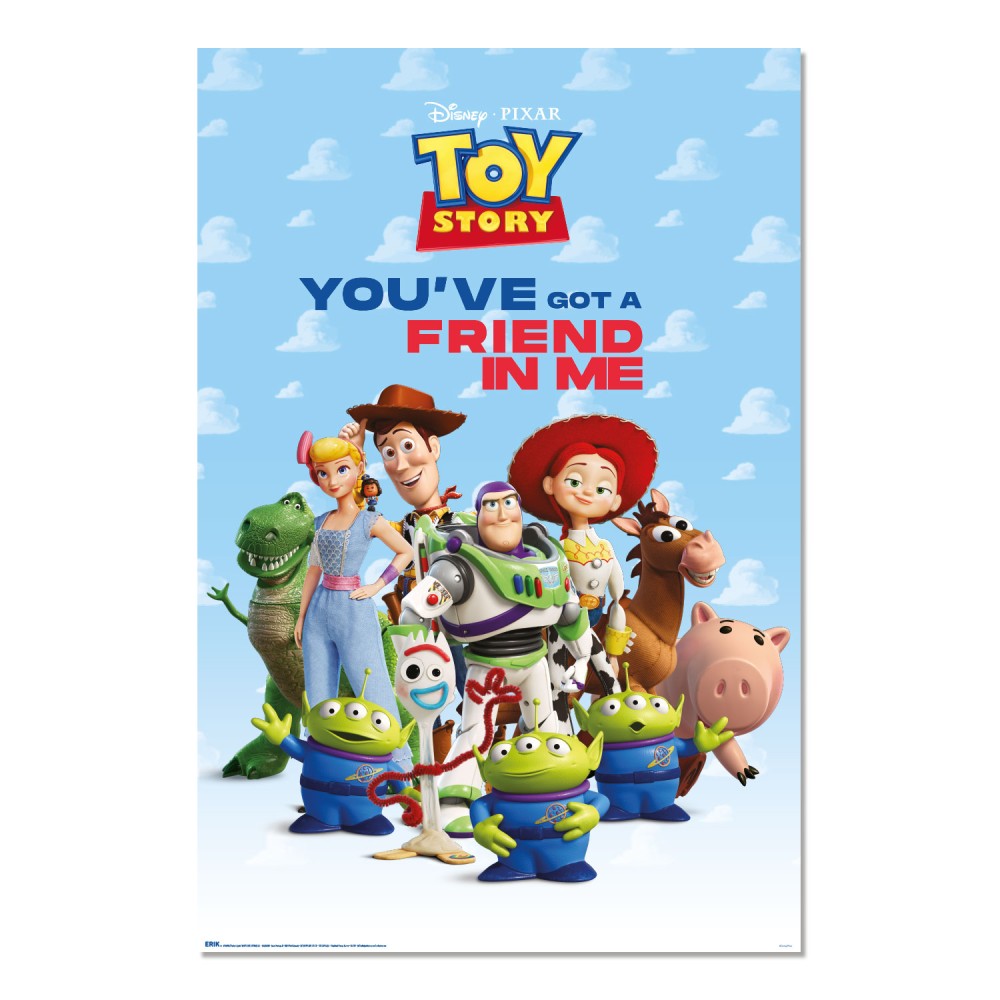 Cuadro Toy Story You've Got a Friend in Me enmarcado en aluminio de 92x62 cm