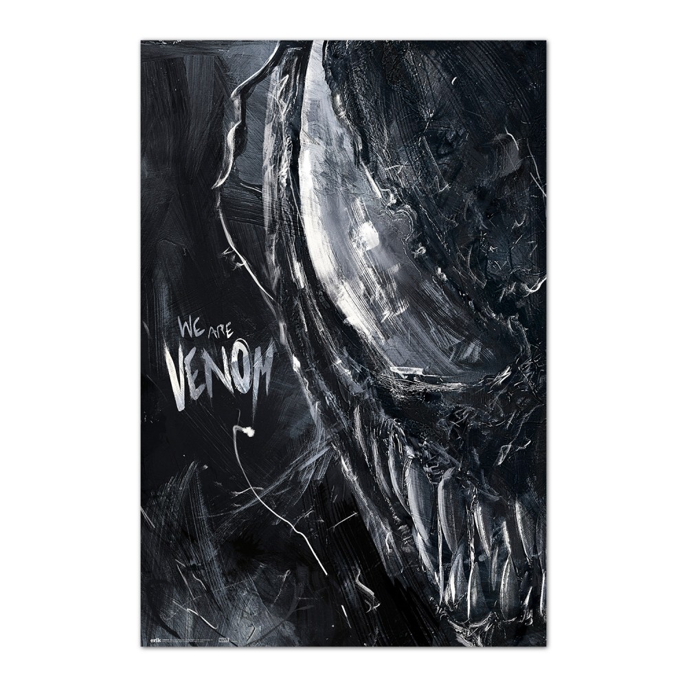 Cuadro Venom Creepy enmarcado en aluminio de 92x62 cm