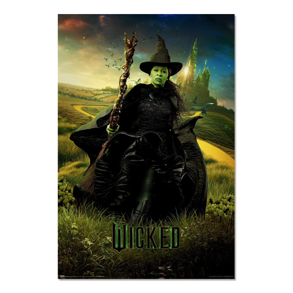 Cuadro Wicked Elphaba enmarcado en aluminio de 92x62 cm
