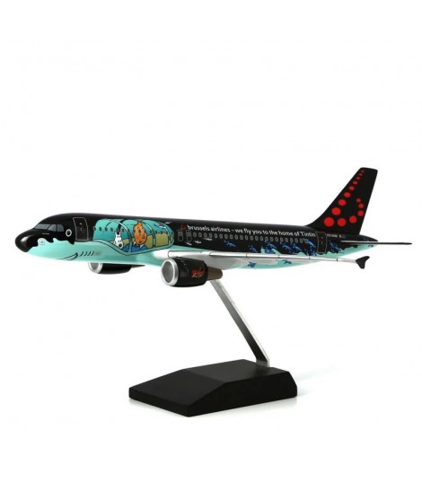 Maqueta Airbus A320 Rackham Brussels Airlines - escala 1/100 de Tintín