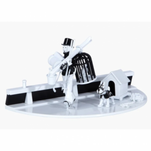 Figura de plomo Tintín "Bric À brac" - Versión B/N