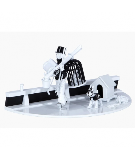Figura de plomo Tintín "Bric À brac" - Versión B/N