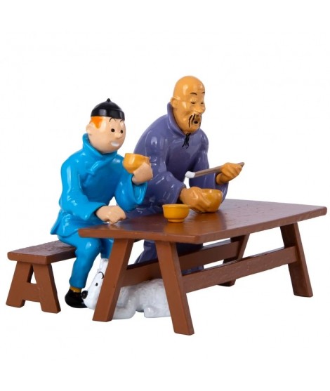 Figura de plomo Tintín «Escena Almuerzo» Figura de plomo Tintín