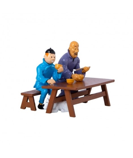 Figura de plomo Tintín «Escena Almuerzo» Figura de plomo Tintín