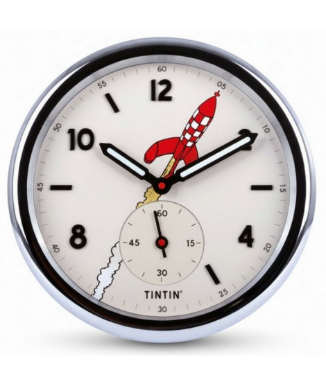Reloj de pared Acero Plateado - edición limitada de Tintín