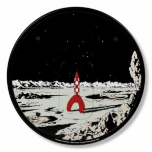 Reloj de pared Acero Rojo de Tintín